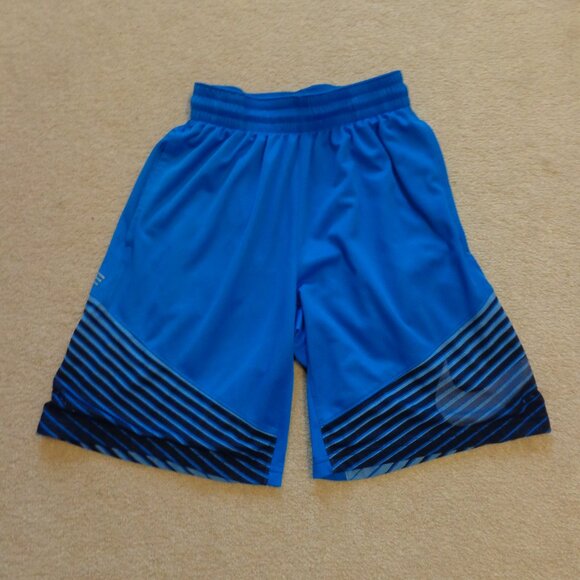 Nike Dri-Fit Elite Basketball Boy’s Shorts Blue Color‎ Pockets Size S - Picture 1 of 9
